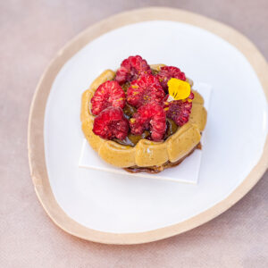La gracieuse framboise pistache 8-10 personnes