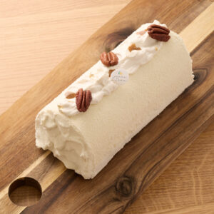 BûCHE la gourmande vanile pécan 6-8 parts