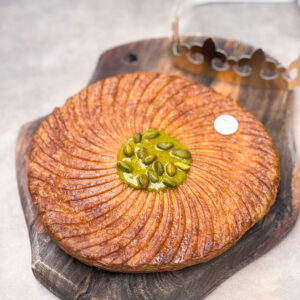 l'harmonieuse galette pistache fleur d'oranger 6 personnes